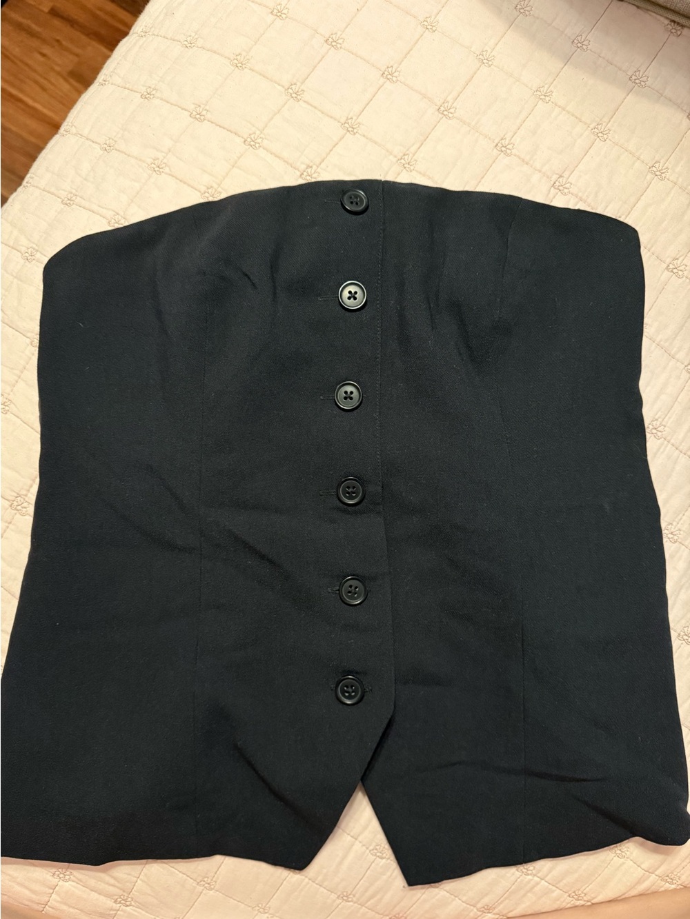 Abercrombie & Fitch Black Strapless Bustier Top